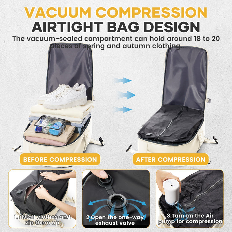 Vacuum Compression Travel Backpack
