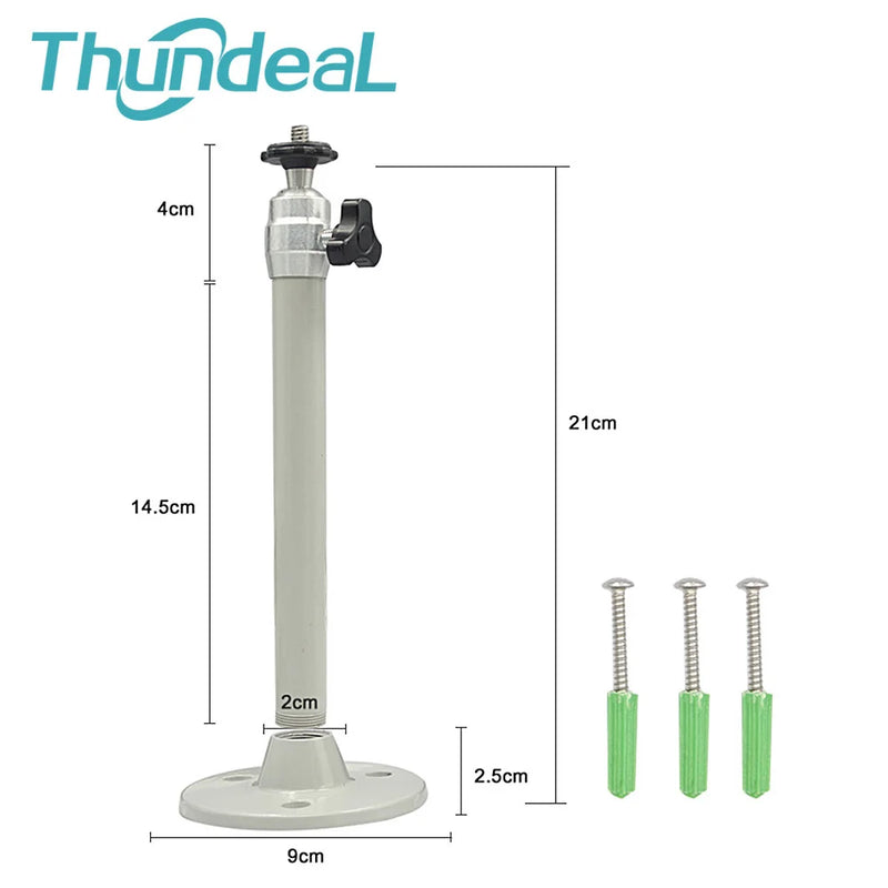ThundeaL Soporte de proyector de techo de metal para montaje en pared Rosca de 6 mm 21 cm Proyector universal firme Kit de montaje de suspensión de soporte 1/4