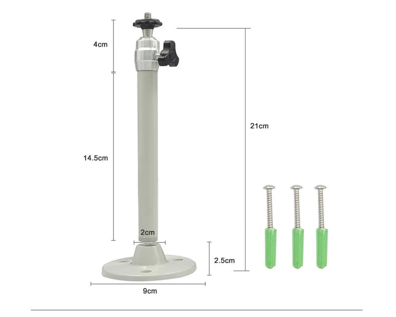 ThundeaL Soporte de proyector de techo de metal para montaje en pared Rosca de 6 mm 21 cm Proyector universal firme Kit de montaje de suspensión de soporte 1/4