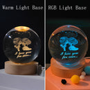 3D Crystal Ball Night Light Lamp Crystal Planet Laser Engraved Solar System Globe Astronomy Gift Birthday Glass Home Decoration