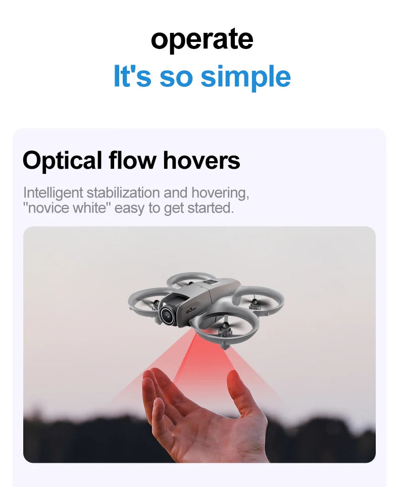 Drone GT3 8K 180 °   Cámara eléctrica ajustable flujo óptico evitación de obstáculos Drone iluminación Control remoto avión de juguete para niños