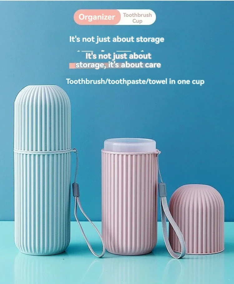 Pasta de dientes portátil, funda protectora para cepillo de dientes, caja de almacenamiento para viaje y Camping, protege la pasta de dientes de la suciedad y los daños