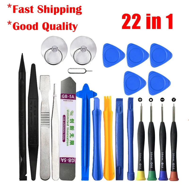 22 in 1 Mobile Phone Repair Tools Opening Screwdriver Set for iPhone iPad Laptop Computer Disassemble Hand Tool Kit Opening Tool
