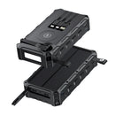 Banco de energía Solar con manivela de mano, 20000mAh, con 4 paneles solares, cargador inalámbrico, Powerbank para iPhone 15, Huawei, Xiaomi, Samsung