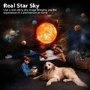 Proyector LED de Vía Láctea con rotación libre, lámpara de proyección de cielo estrellado nocturno, 13 patrones ajustables, luz decorativa USB para dormitorio