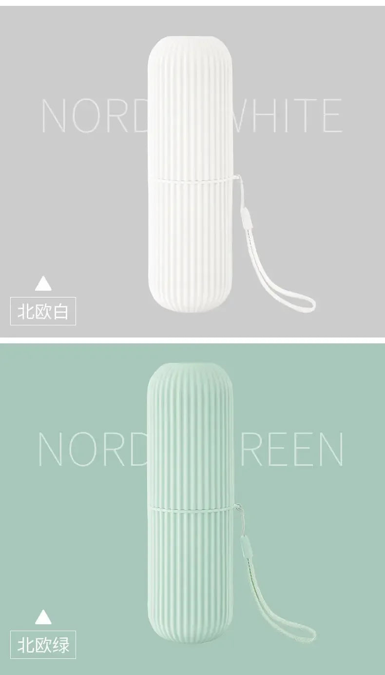 Pasta de dientes portátil, funda protectora para cepillo de dientes, caja de almacenamiento para viaje y Camping, protege la pasta de dientes de la suciedad y los daños