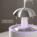 Humidificador de aire con forma de paraguas y gotas de agua, creativo, con luz de colores, difusor de aceites esenciales aromáticos y aromaterapia