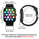 Reloj inteligente deportivo para hombre y mujer, pulsera con pantalla táctil co