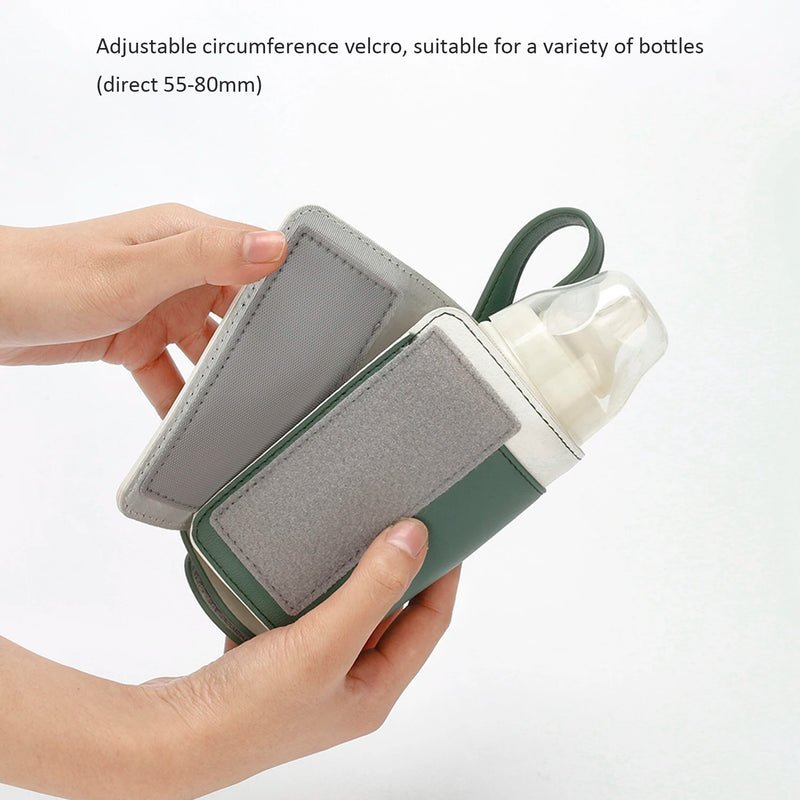 3 Temperature Adjustable Portable Baby Bottle Warmer, Portable Car Travel Bottle Warmer USB Milk Heat Keeper Baby Bottle Warmer