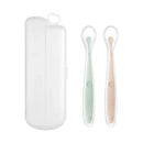 Soft Silicone Baby Spoon Toddler Complementary Food Feeding Training Spoon for Infants Soft Tip Spoon Children's Tableware