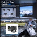 HY320 Mini Portable Projector 4K 1080P Native 1280*720P Android11 WIFI6 BT5.0 Auto Keystone Cinema Data show Beam Projector HDMI