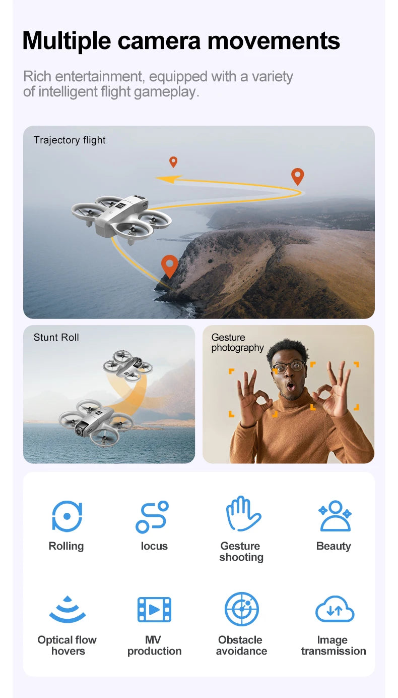2025 GT3 RC Drone 8K 5G profesional HD fotografía aérea evitación de obstáculos Control remoto avión Cámara Dual Quadcopter juguete