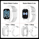2pcs/set Stylish Band+Case For Redmi watch 5 Active Sport SmartWatch WristBand For Redmi watch 5 Lite Bracelet Band