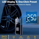EAFC-bomba de aire inalámbrica para coche, compresor de aire portátil para coche, motocicleta, bicicleta, Inflador de neumáticos eléctrico con pantalla Digital LCD