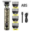 Cortadora de pelo eléctrica T9 LCD, cabezal de afeitado de aceite, máquina de