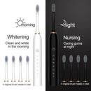 Electric Ultrasonic Toothbrush Six Speed Mode Home Soft Hair USB Charging Waterproof Adult Tooth Cleaner Automatic Couple Set