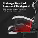 Gaming Chair with Footrest Gamer Chairs Ergonomic with Lumbar Cushion Headrest Gaming Chair Height Adjustable Computer Chair