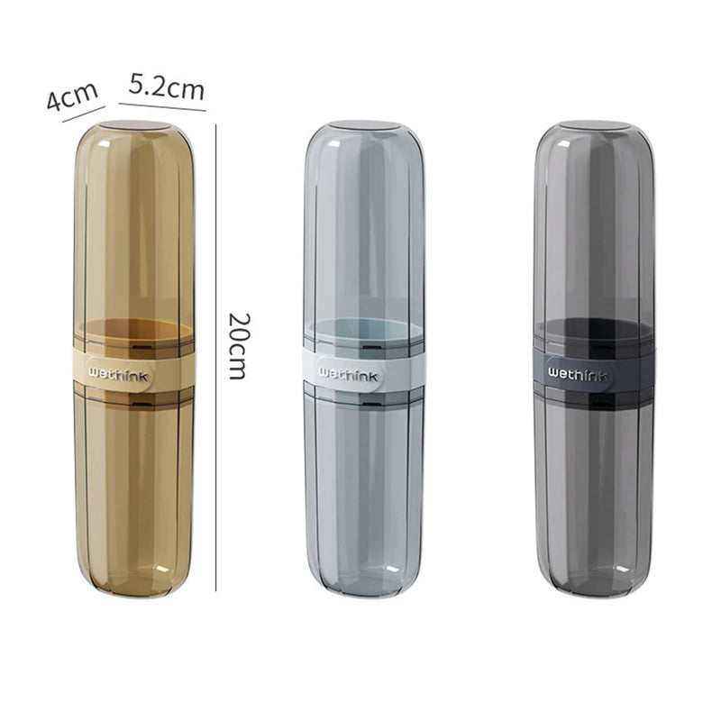 Pasta de dientes portátil, funda protectora para cepillo de dientes, caja de almacenamiento para viaje y Camping, protege la pasta de dientes de la suciedad y los daños