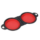 2 em 1 para cães, prato portátil de viagem para água e comida