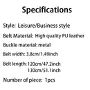 Genuine Leather For Men's High Quality Buckle Jeans Cowskin Casual Belts Business Cowboy Waistband Male Fashion Designer 2024New