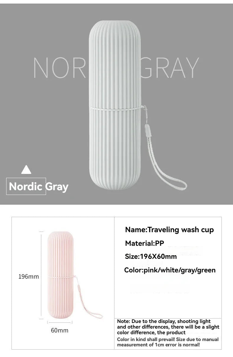 Pasta de dientes portátil, funda protectora para cepillo de dientes, caja de almacenamiento para viaje y Camping, protege la pasta de dientes de la suciedad y los daños