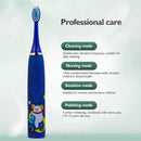 Children Sonic Electric Toothbrush Cartoon Kids With Replace The Toothbrush Head Ultrasonic Electric Toothbrush Sonic Brush Head
