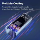 EAFC-bomba de aire inalámbrica para coche, compresor de aire portátil para coche, motocicleta, bicicleta, Inflador de neumáticos eléctrico con pantalla Digital LCD