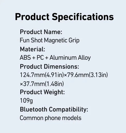 TELESIN-empuñadura magnética para cámara de teléfono, soporte para teléfono, ayuda de disparo, mango de Control remoto para Iphone, HUAWEI, SAMSUNG