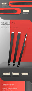 Juego de cortaúñas, herramientas de belleza prácticas, cortaúñas para manicura, cortaúñas, cuchillo para pedicura, cuchillo pelador de orejas, manicura de uñas T