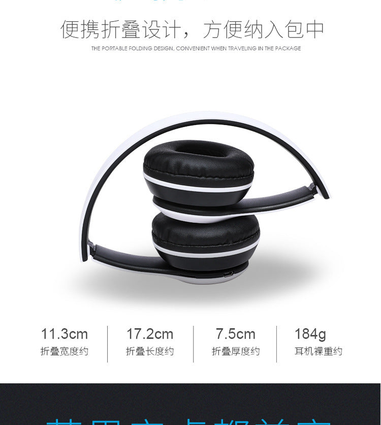 Auriculares estéreo P47 5,0 auriculares Bluetooth serie plegable auriculares inalámbricos para juegos deportivos para iPhone XiaoMi