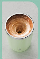 Taza automática con agitación automática, de acero inoxidable 304, recargable, magnética, para mezclar leche, mezclador inteligente, botella de agua