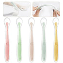 Soft Silicone Baby Spoon Toddler Complementary Food Feeding Training Spoon for Infants Soft Tip Spoon Children's Tableware