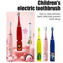 Children Sonic Electric Toothbrush Cartoon Kids With Replace The Toothbrush Head Ultrasonic Electric Toothbrush Sonic Brush Head