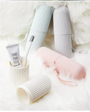 Pasta de dientes portátil, funda protectora para cepillo de dientes, caja de almacenamiento para viaje y Camping, protege la pasta de dientes de la suciedad y los daños