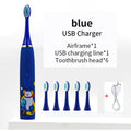 Children Sonic Electric Toothbrush Cartoon Kids With Replace The Toothbrush Head Ultrasonic Electric Toothbrush Sonic Brush Head
