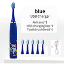Children Sonic Electric Toothbrush Cartoon Kids With Replace The Toothbrush Head Ultrasonic Electric Toothbrush Sonic Brush Head