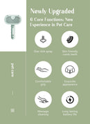 Peine de vapor para perros, cepillo de masaje para mascotas, carga USB, cabeza redonda segura, pulverizador de dientes suaves, peine de depilación Universal para gatos y perros