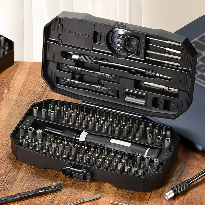 Juego de destornilladores de precisión para ordenador portátil, Kit de reparación profesional 152/25 en 1, T5, T6, Torx