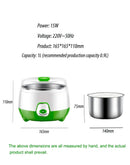 Yogurt Maker Mini Automatic Yogurt Machine Household DIY Yogurt Tools Kitchen Appliances Stainless Steel Tank Appliances Yogurt