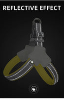 Arnés reflectante para perros pequeños y medianos, chaleco sin tirones, arnés para cachorros, correa para el pecho, Pug, Chihuahua, Bulldog, suministros