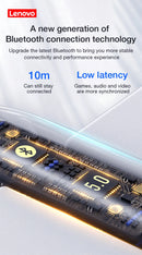 Lenovo LivePods HT38 TWS Bluetooth Earphone Mini Wireless Earbuds with Mic for iPhone Xiaomi Sport Waterproof 9D Stere Headphone