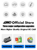 Coche todoterreno 4WD RC, coches de Control remoto 4x4, Radio, Buggy, camión de