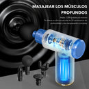 Sejoy Portable Fascia Gun Tissue Massager Mini Lightweight Body Massage with LED Touch Screen 4 Replaceable Massage Heads