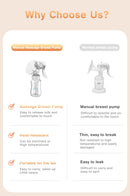 Dr.isla Breast Pump Baby Nipple Manual Suction Milk Pump Feeding Breasts Pumps Milk Bottle Sucking Postpartum Supplies BPA Free