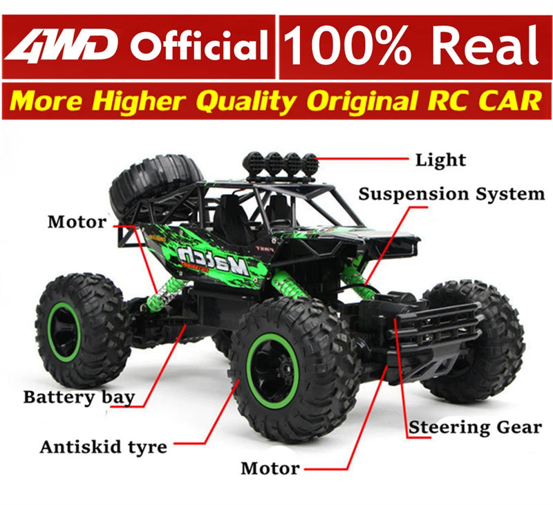 Coche todoterreno 4WD RC, coches de Control remoto 4x4, Radio, Buggy, camión de