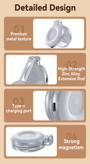 TELESIN Smartphone Luz de relleno magnética Mini Selfie Luz 3 modos Brillo ajustable para Iphone XIAOMI HUAWEI SAMSUNG Teléfono