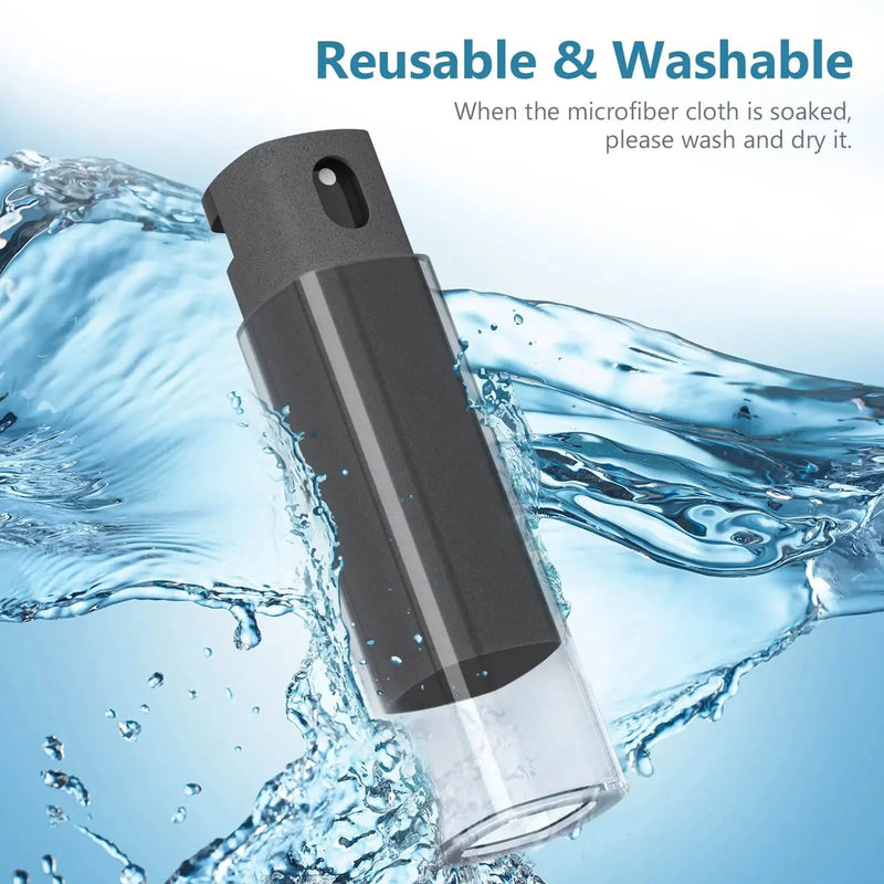 ✨ 2-in-1 Microfiber Screen Cleaner & Spray Bottle