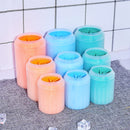 Dog Foot Cup Paw Washer Cleaner Dog Cat Foot Cleaning Brush Soft Silicone Dog Paw Cleaning Dog Paw Cleaning Bucket Accessories