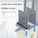 Nuevo 360 ° Fregona plana giratoria con cubo: compresión manos libres y almoha