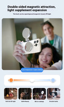 TELESIN-empuñadura magnética para cámara de teléfono, mango remoto con obturador Bluetooth para iPhone 16 15 14 HUAWEI VIVO Vlog Selfie
